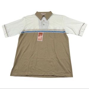 Vtg 70s Thane Airowisp Mens Large Polo Shirt Short Sleeve Deadstock NWT Retro
